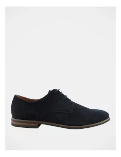 Hot Sale ✨ Blaq Nick Navy Perforated Suede Lace Up Derby 👟 Shoe ⭐