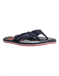 Promo 🤩 Tommy Hilfiger Beach 🩴 Sandal In Blue ✔️