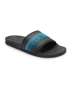 Outlet ❤️ Quiksilver Rivi Wordmark Slide 🩴 Sandal In Multi 💯