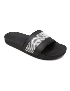 Promo 😉 Quiksilver MENS RIVI WORDMARK SLIDE SLIDER 🩴 SANDALS ✔️