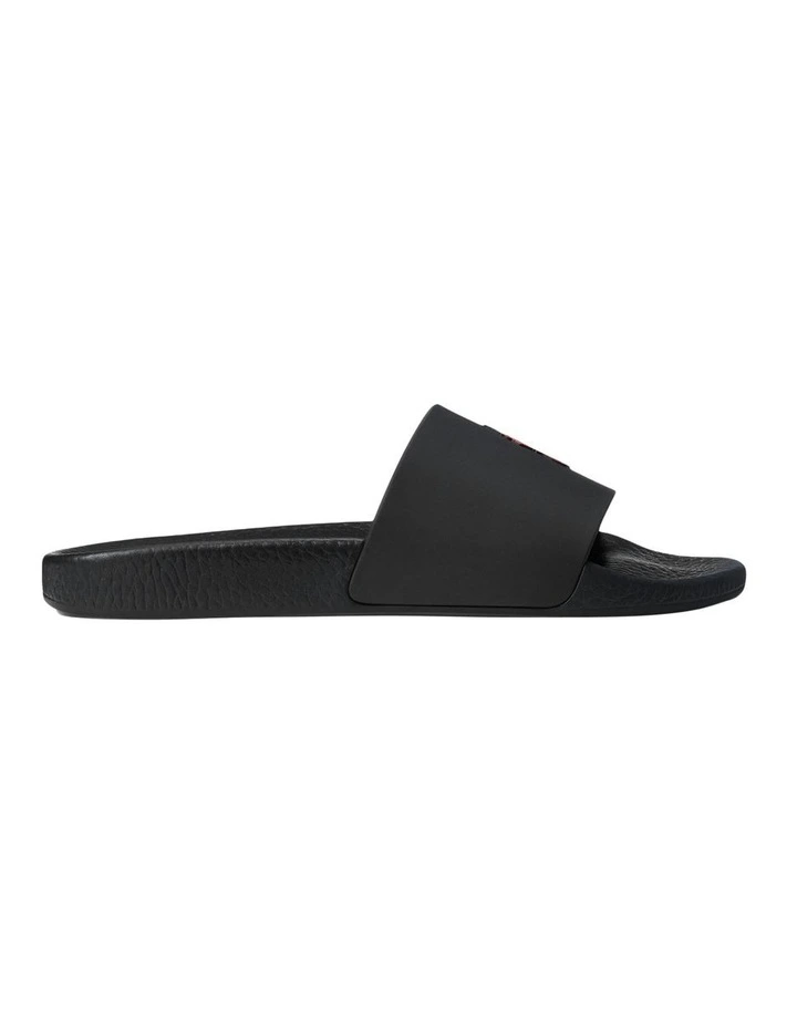 Outlet π Polo Ralph Lauren Polo Slides In Black/ Red π