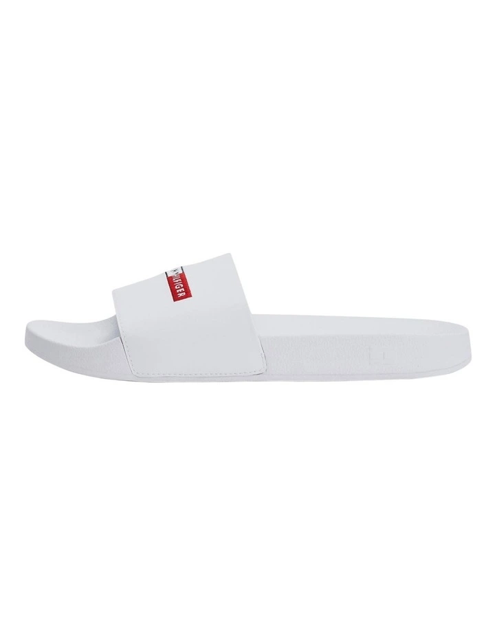 Discount π Tommy Hilfiger Embroidery Hilfiger Pool Slide Slides In White π - Image 3