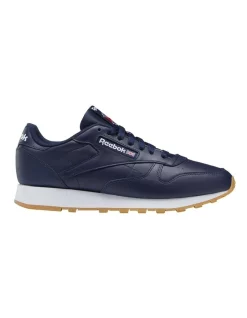 Discount 👍 Reebok Classic Leather 👟 Sneakers In Navy ✔️
