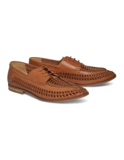 Best Sale 🎉 Johnny Bigg Cohen Woven Lace Up 👟 Shoe In Tan 🔔